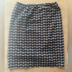 A Détacher Textured 3D Floral Pencil Skirt Beige/Black Size 8